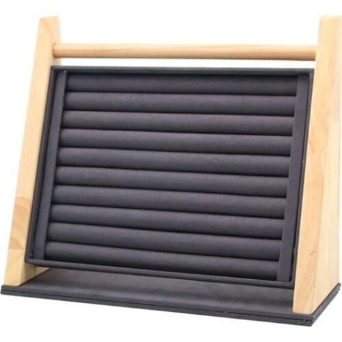 Wooden Jewelry Display Stand Ring Holder Display Bracelet Rings Jewelry Display Stand Packaging Jewelry Tool