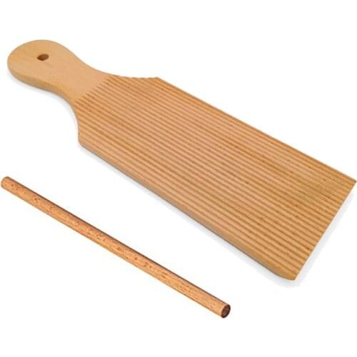 Noodles Wooden Butter Table And Popsicles Easily Make Authentic Homemade Pasta And Non-stick Butter Pasta Board Gnocchi Roller