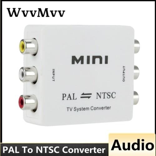 Mini PAL NTSC Bi-direction TV System Converter Switcher PAL to NTSC NTSC to PAL Dual-Way TV Composite Connection adapter