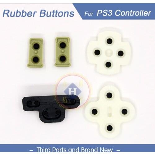 HOTHINK 10sets/lot Replacement Conductive Silicon D Pads Rubber button for Playstation 3 PS3 Controller Repair Part