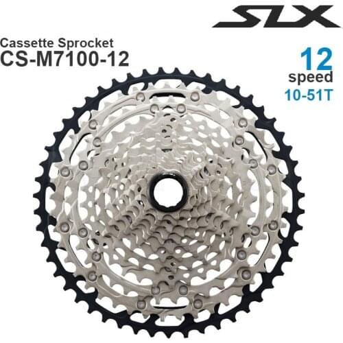 Shimano SLX M7100 12v MTB Cassette Sprocket - HYPERGLIDE+ - 12-Speed 10-45T, 10-51T Original parts