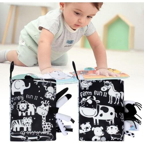 Baby Book Soft Cloth Book Soft Washable Fabric Toddler Early Learning Develop Cognize Reading Puzzle Toys Infants Kids Gift