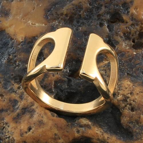 Stainless Steel Ring Jewelry Gold Color Wholesale For Women Fashion Gift Newest Bijoux Femmes Joyas Mujer Store RBJKEKAJ
