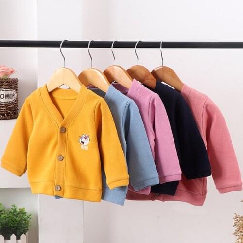 Unisex Toddler Baby Boys Girls Jacket Childrens Knitwear Jacket Boys Girls Cardigan Fall/Winter Baby Jacket Infant Sweater 1-5Y