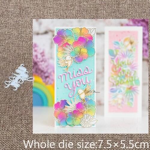 XLDesign Craft Metal stencil mold Cutting Dies miss letters decoration scrapbook die cuts Album Paper Card Craft Embossing