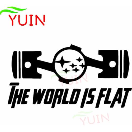 The World Is Flat Stars Car Sticker Cretivity PVC Body Window Decoration Accessories Decals Personalized Waterproof Stickers