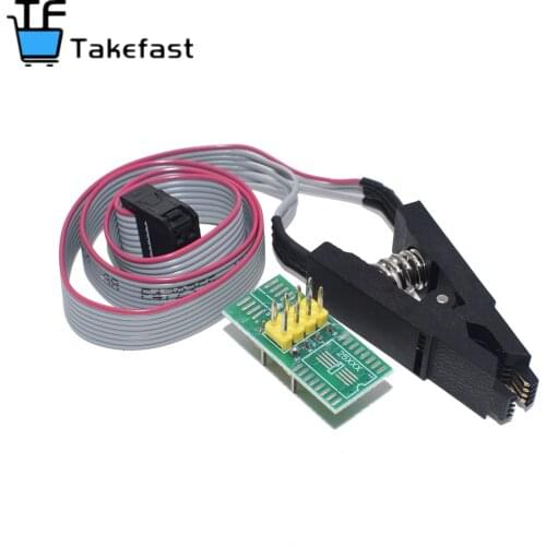 Update version SOIC8 SOP8 Test Clip For EEPROM 93CXX / 25CXX / 24CXX in-circuit programming+2 adapters