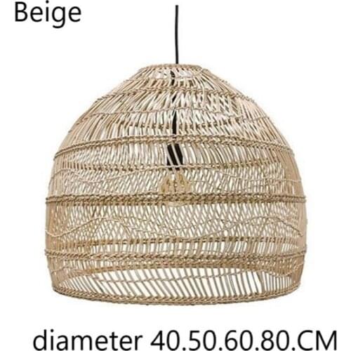 Modern Simple rattan Pendant Lights Chinese style compilation living room Dining Room study LED Hanging Lamp Home Decor Fixtures