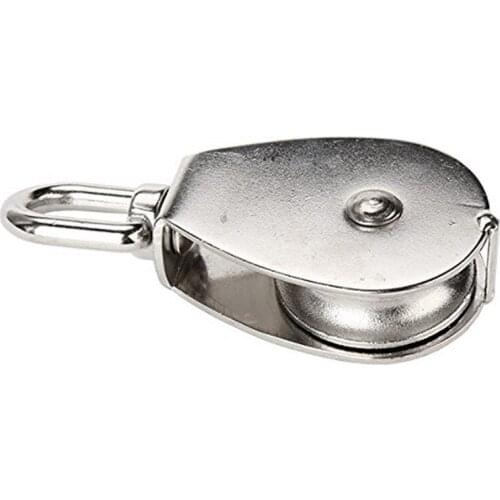 Stainless Steel 304 Single Wheel Swivel Pulley Block Loading SCIE999