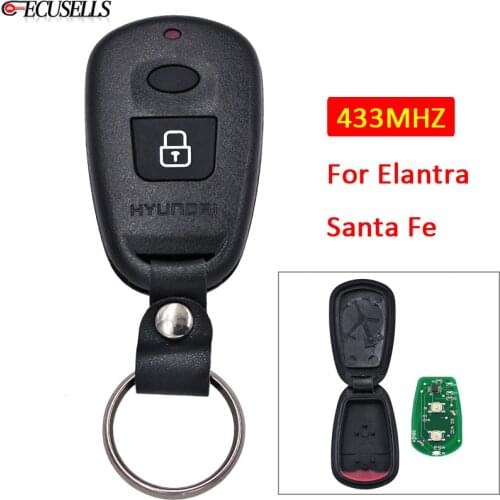 2 Button Full Complete Remote Smart Car Key Fob 433MHz for Hyundai Old Elantra Santa Fe 2001 2002 2003