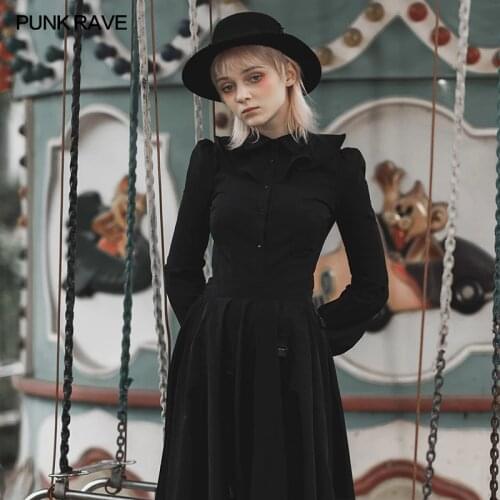 Блузки на пуговицах PUNK RAVE China At AliExpress