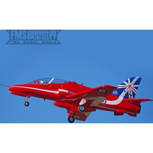 FMS RC Airplane Bae Hawk Red 80mm Ducted Fan EDF Jet Scale Model Plane Aircraft PNP and KIT 6S Wingspan 1042mm with 3 Retracts