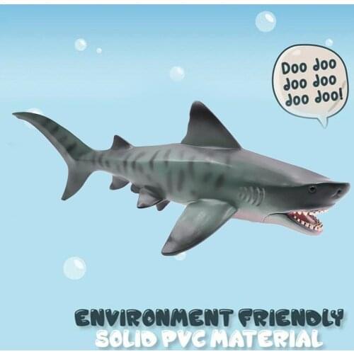 Lifelike Shark Shaped Toy Realistic Simulation Animal Xmas Model Shark Big Collection For Kids Gifts Toy Stress Anti Squeez D7Z1