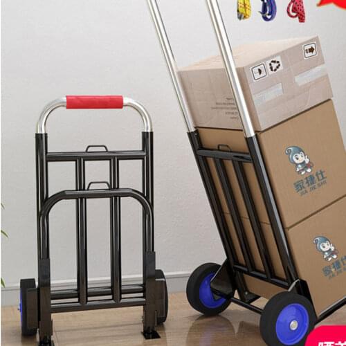 Folding and retractable trolley for home shopping, compression-resistant and wear-resistant luggage carrying King shopping trail