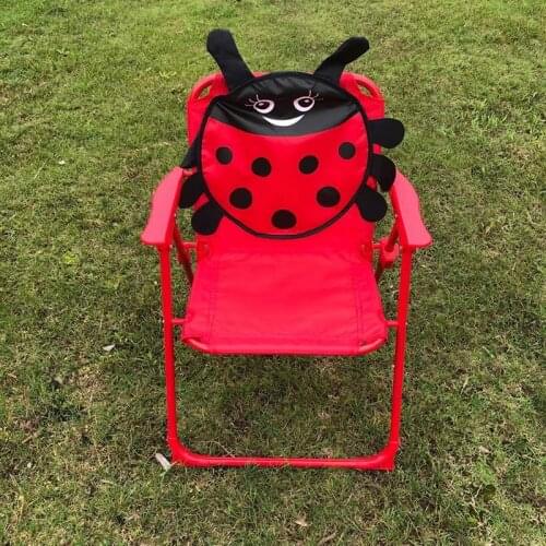 Cute Cartoon Printed Foldable Chair Outdoor Portable Lightweight Children Chair for Camping Picnic Hiking JS22