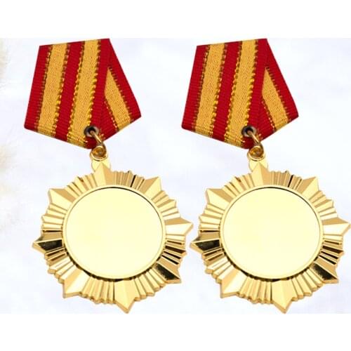 Golden Award Medals Honor Metal Medal Monument Badge For Marathon Sports Competition