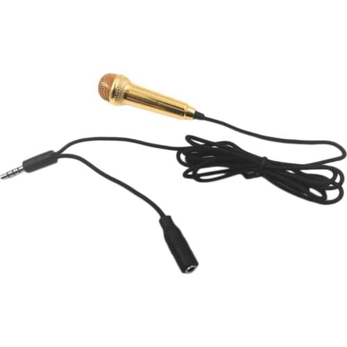 1pcs Mini 3.5mm Wired Microphone for Mobile Phone Tablet PC Laptop Speech Sing Condenser Microphone Handheld Microphone ONLENY
