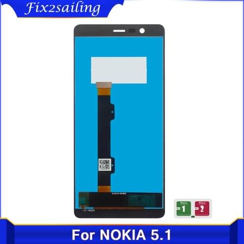 100%Test LCD Display For Nokia 5 5.1 LCD Screen For Nokia 5.1 Plus X5 LCD Display Touch Digitizer Assembly Replacement