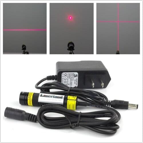 16*68mm 638nm Orange Red Laser Module Cross Hair Line with Sharp Laser Diode in