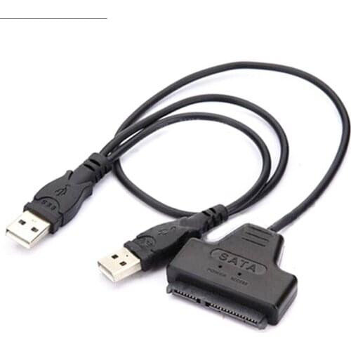 2.5 inch HDD Hard Disk Drive Sata Cable USB 2.0 to SATA 7+15 Pin 22Pin Adapter Cable
