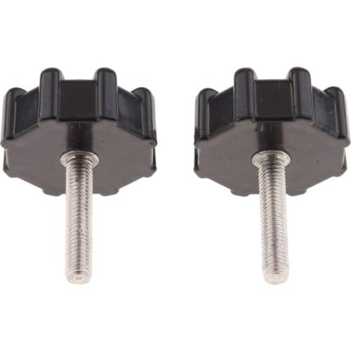 2Pcs Motorcycle Handlebar Stem Screw Knob Bolt Replaces for Honda DAX Z50 50 70 CT70 ST50 ST70 M CL12 (Black)