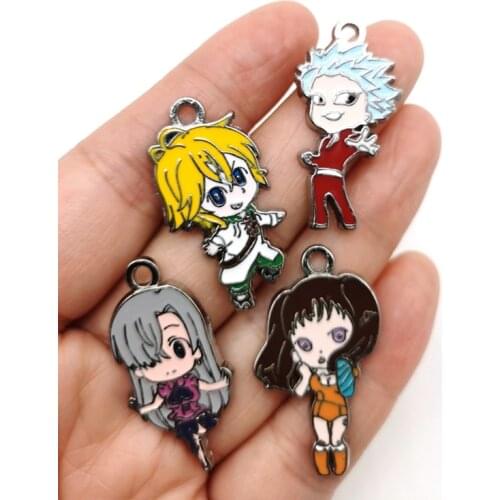 New 20 Pcs Anime The Seven Deadly Sins Mixed Charm Pendants DIY Jewelry Making A39