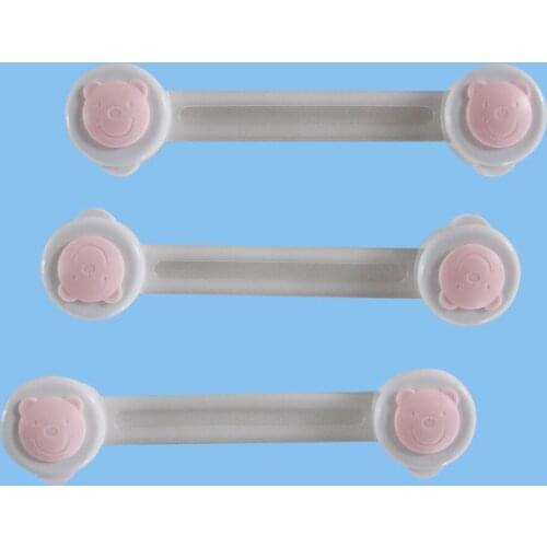 50pcs/lot Multi-function Fridge Cabinet Door locks Drawer Toilet Plastic Safety Lock cabinet locks Care For Child Kids baby