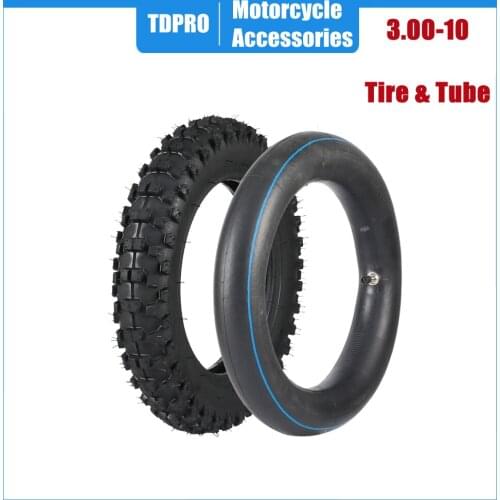 80/100-10 Motorcycle Tyres Accessories 3.00-10 Rear Back Tire & Inner Tube For Go For Karting Supermoto PIT PRO Trail Dirt Bike