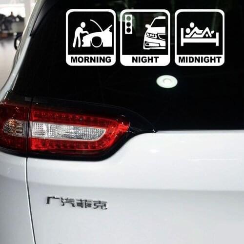 Aliauto Car-styling Reflective Car Tail Sticker and Decal Funny Car Accessories for Bmw Seat Volkswagen Tiguan Polo Golf Skoda