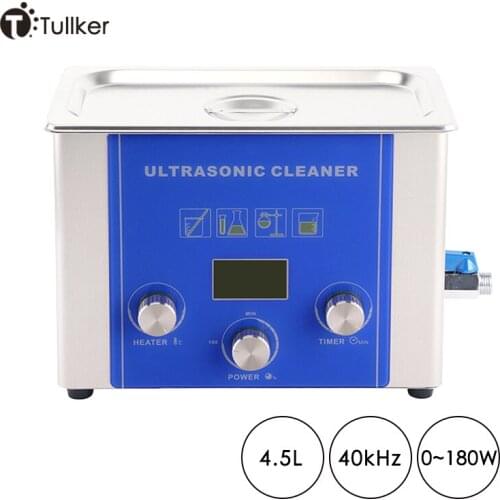 Low Noise Power Adjust PCB Circuit Board Dust Remove Manual Clean Machine 4.5L Ultrasonic Cleaner