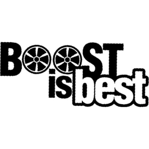 Drift Turbo Personality Car Sticker Paper Stylish Pvc Car Sticker Suitable for All Kinds of Cars Black/white, 16CM *8CM