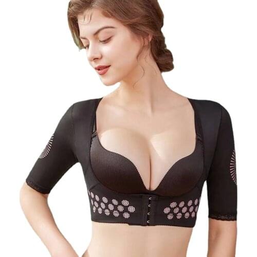 Lightweight Caffeine Chest Gathered Breast Support Liposuction Holder Bra Lift Beautiful Back Under Bust Thin Arm Correction