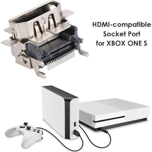 For XBOX ONE Series S HDMI-compatible Port Socket Interface Connector Replacement For Xbox One S Game Console Repair Parts