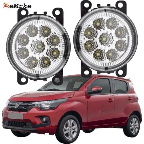 EEMRKE 2 PCS 9-Pieces Led Fog Lights H11 Fog for Fiat Mobi Easy On/Mobi Like On/Mobi Drive/Mobi Easy/Mobi Drive GSR 341 2016-'20