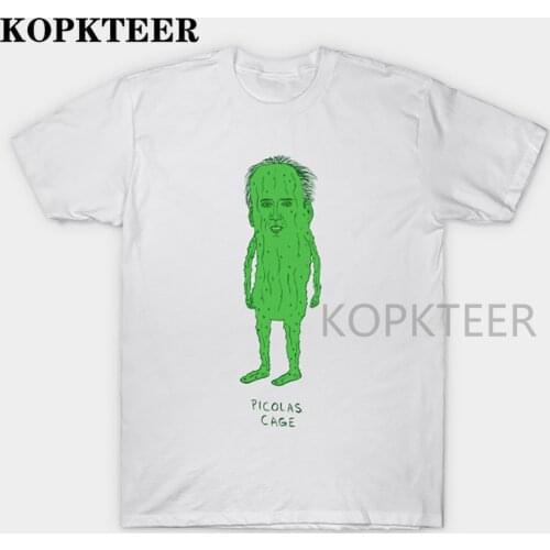 Picolas Cage T - Shirt Mens Nicolas Cage T Shirt Nicolas Cage Funny Weird Creepy Raising Arizona Green Pickles Valley T Shirts