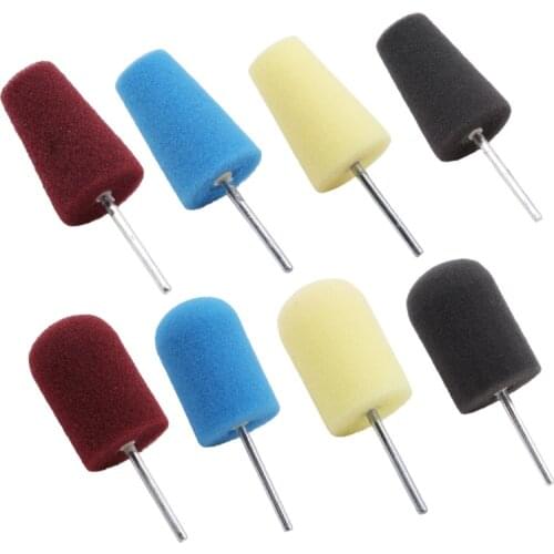 Car Tyres Foam Polishing Sponge Buffing Pad Car Polisher Tires Wheel Hub Polishing Tool Machine Cone-shape