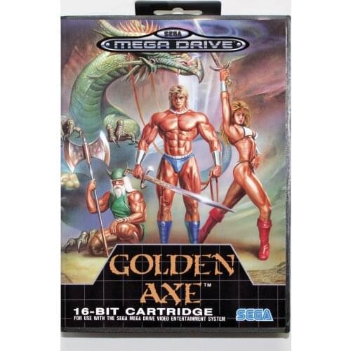 Golden Axe Game Cartridge 16 bit MD Game Card With Retail Box For Sega Mega Drive For Genesis