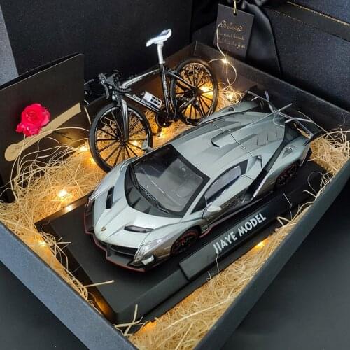 1/24 Scale diecast alloy lamborghinis poison Veneno super car Boyfriend gift toys