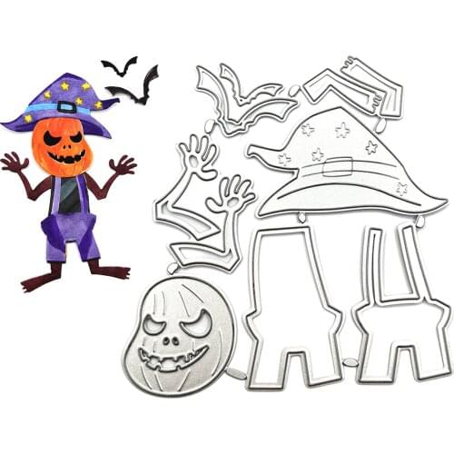 Metal Halloween Horrible Pumpkin Ghost Die Cut for Scrapbook DIY Card Making Decoration