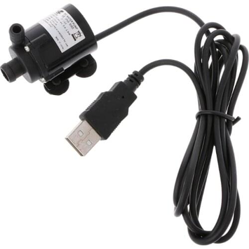 1 Set Mini USB DC5V Brushless Submersible Motor Water Pump For PC Water Cooling System New Design