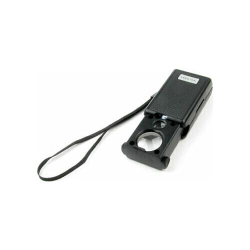 Multifunction White LED Light Pull Type Loupe Magnifier w Strap