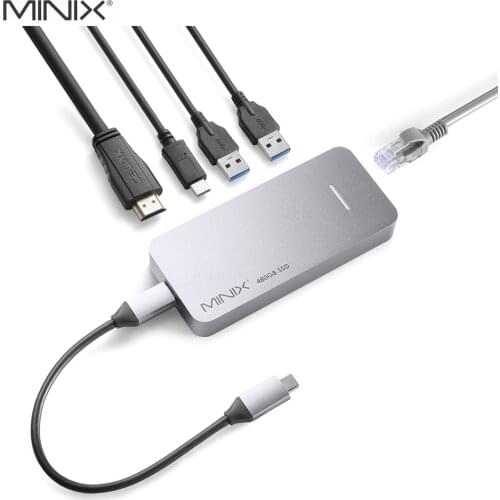 MINIX NEO SG4 USB Hub 3.0 USB-C Multiport Type C Hub Adapter SSD Storage HDMI-compatible USB 3.0 480G/960G for MacBook Pro