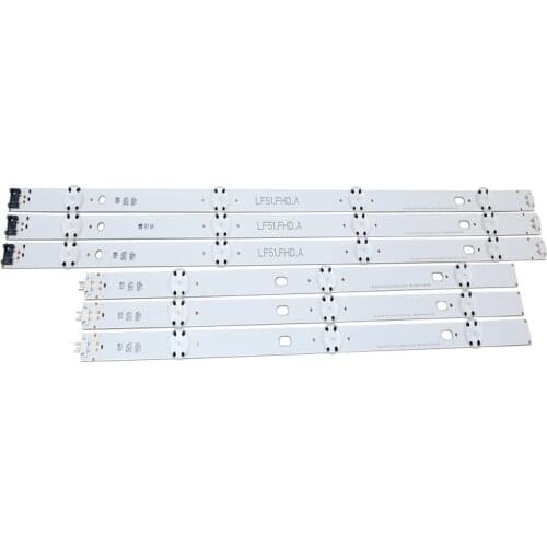New 6 PCS/set LED backlight strip for LG 43LF5100 LF51_FHD_A LF51_FHD_B LGE_WICOP_FHD 43INCH_REV00_A/B_150511