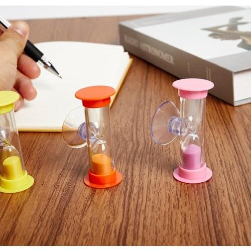 3 minutes hourglass timer child suction cup hourglass toothbrush timer