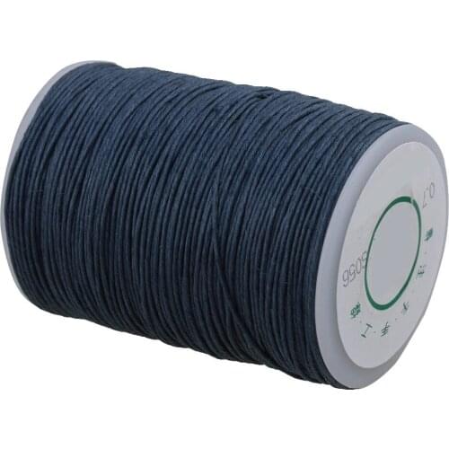 Light Gray 0.7mm Dia Handwork Leather Sewing Hemp Stitching Waxed Thread