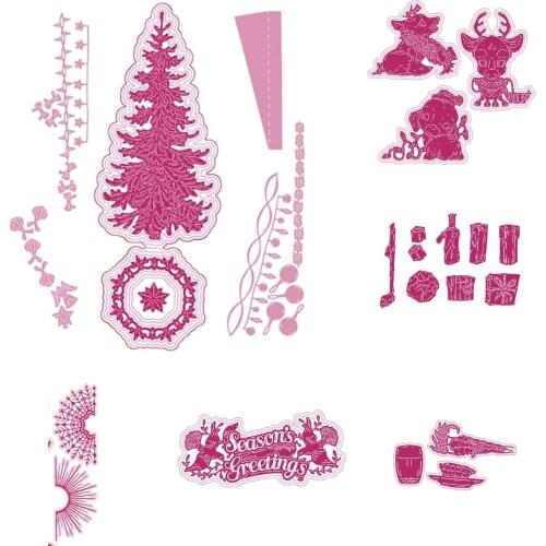 Halloween themed character monogram Cutting Dies Scrapbook Diary Decoration Stencil Embossing Template DIY Greeting Card Handmad