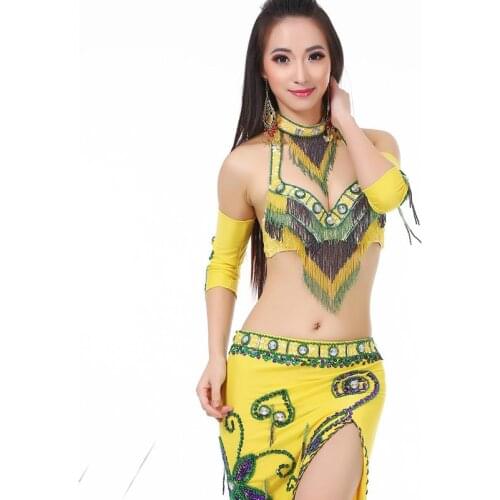Decorations for belly dance bra silk veil armband ancient Egypt style Skirt dance orientale bollywood dance costumes