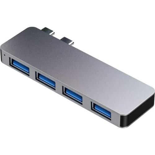 Type-C 5 IN 1 Hub to 4*USB3.0 PD 4 Port Mini Usb Hub laptop Mutil Function Adapter