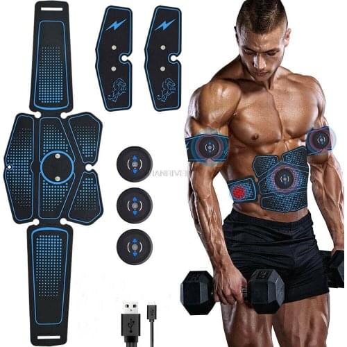 EMS Abdominal Muscle Fitness device fat reducing massager multi-function body slacker abdominal toner abdominal muscle patch