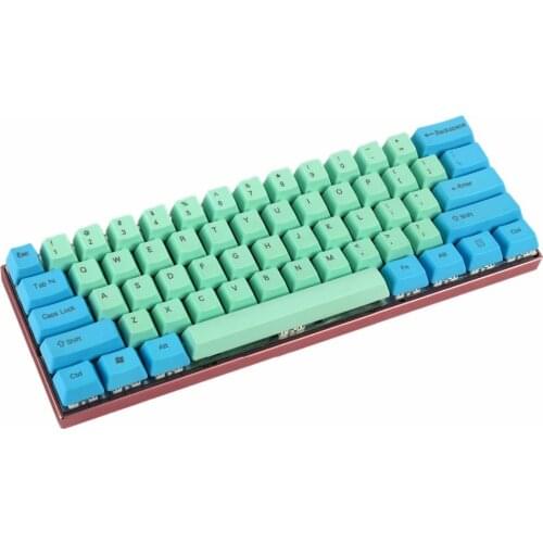 YMDK 61 OEM Profile Thick PBT Keycap For Mechanical Keyboard Poker GH60 Bface